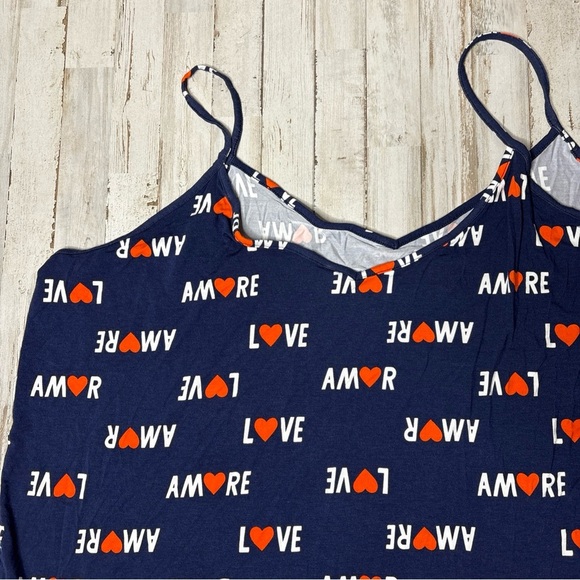 COPY - Old Navy Women's Plus Size 4X Blue Amore Sunday Soft Lounge Tank Top - Picture 16 of 16